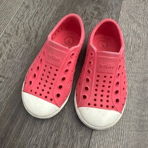 Native Kids Shoes - Pink and White